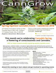 CannGrow 2018 - Cannabis Spring Equinox Event in Hilo