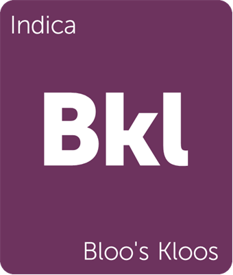 Leafly indica Bloo's Kloos cannabis strain tile