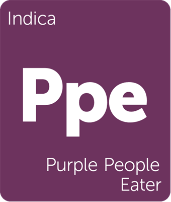 Leafly indica Purple People Eater cannabis strain tile