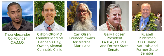 Photos, portraits of Medical Cannabis Day Presenters and Topics