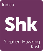 Leafly indica Stephen Hawking Kush cannabis strain tile