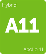 Leafly hybrid Apollo 11 cannabis strain tile