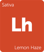 Leafly sativa Lemon Haze cannabis strain tile