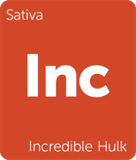 Leafly sativa Incredible Hulk cannabis strain tile