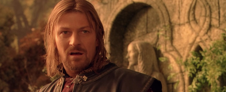 Boromir finding out Aragon's true identity in The Fellowship of the Rings