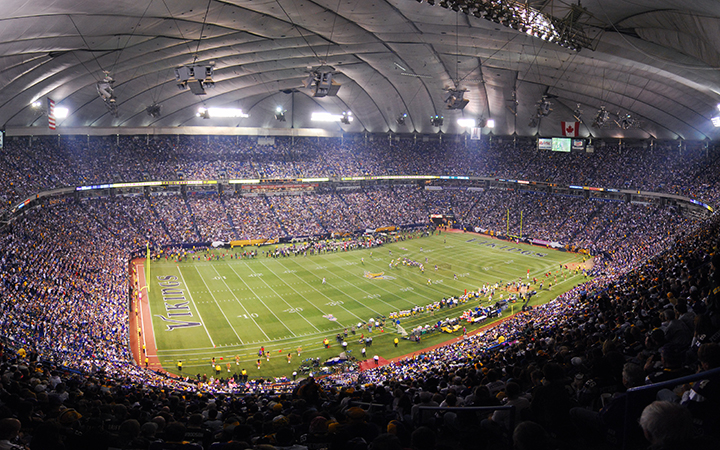 The Metrodome, the former home of the Minnesota Vikings and where Chris Kluwe spent much of his career. Photo by Bjorn Hanson