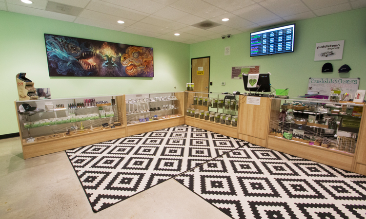 Puddletown Organics recreational cannabis dispensary in Portland, Oregon
